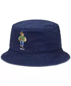 Мужская панама из саржи с медведем-поло Polo Ralph Lauren, синий