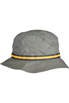 Мужская панама K-Way водонепроницаемая с контрастной полосой, зеленый