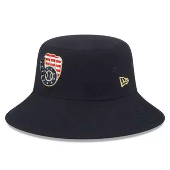 Мужская панама New Era Navy Milwaukee Brewers 2023 Четвертое июля