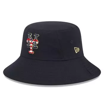 Мужская панама New Era Navy New York Mets 2023 Четвертое июля