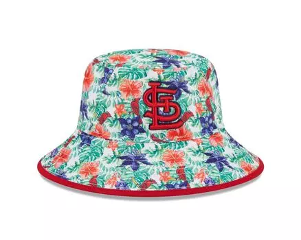 Мужская панама с тропическим цветочным принтом New Era St. Louis Cardinals