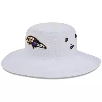 Мужская панамская панама New Era White Baltimore Ravens 2023, тренировочный лагерь НФЛ