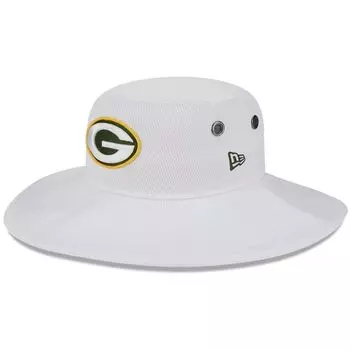 Мужская панамская панама New Era White Green Bay Packers 2023, тренировочный лагерь НФЛ