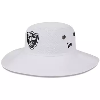 Мужская панамская панама New Era White Las Vegas Raiders 2023, тренировочный лагерь НФЛ