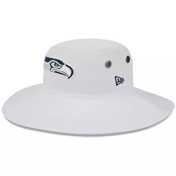 Мужская панамская панама New Era White Seattle Seahawks 2023, тренировочный лагерь НФЛ