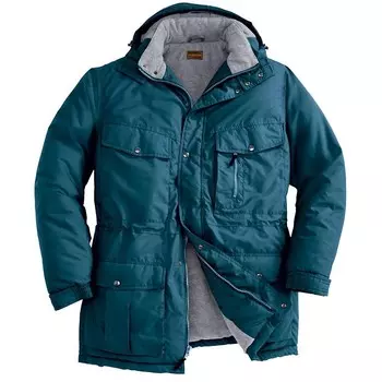 Мужская парка Boulder Creek By Kingsize, большая и высокая, на флисовой подкладке, со съемным капюшоном и 6 карманами, цвет Midnight Teal