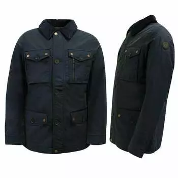 Мужская парка морского цвета с длинными рукавами и молнией Fort Hill Field 0yh1e tbe Timberland, синий