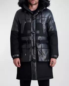 Мужская парка с блокировкой ткани Karl Lagerfeld Paris