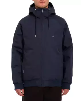 Мужская парка с капюшоном обычного кроя Volcom, темно-синий