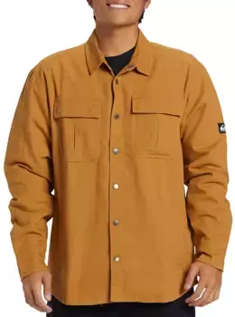 Мужская парусиновая куртка Quiksilver Cold Snap, цвет Bone Brown