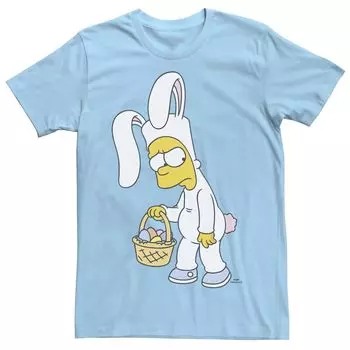 Мужская пасхальная футболка The Simpsons Bunny Bart Licensed Character