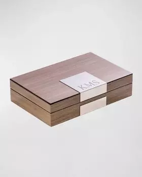 Мужская персонализированная деревянная шкатулка Bey-Berk, цвет Grey