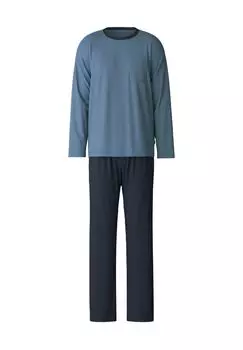 Мужская пижама Relax Essentials с накладным нагрудным карманом CALIDA, цвет 469 Coronet Blue