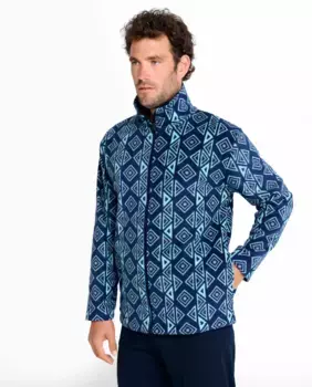 Мужская пижама с аквамарином флисом El Bho Nocturno, синий