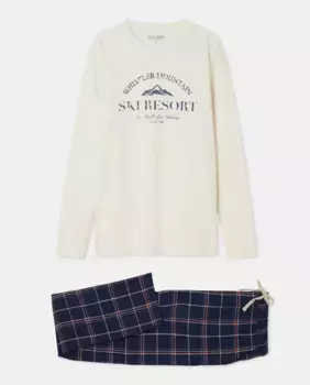 Мужская пижама Viyela с длинными рукавами Easy Wear, цвет Crudo