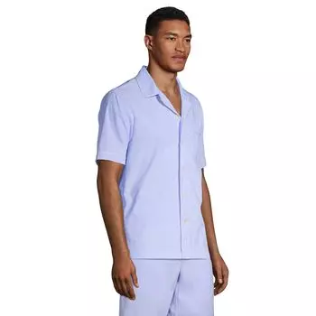 Мужская пижамная рубашка из поплина Lands End Lands' End