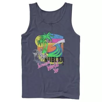 Мужская пляжная майка с рисунком Jurassic World Isla Nublar Raptor Licensed Character