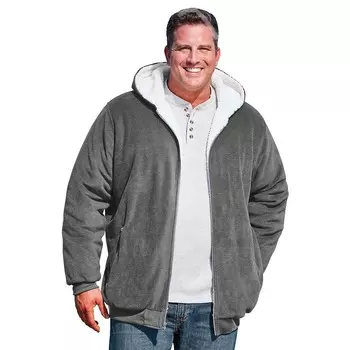 Мужская плюшевая флисовая толстовка Kingsize Big & Tall Explorer KingSize, цвет Steel