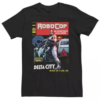 Мужская полноцветная футболка с плакатом Robocop Delta City Police Licensed Character