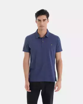 Мужская поло 100% хлопок regular fit синего цвета Massana, синий