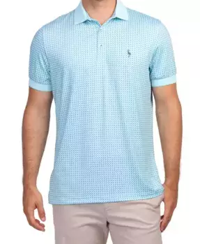 Мужская поло для гольфа Performance с ребристым воротником Tailorbyrd, зеленый