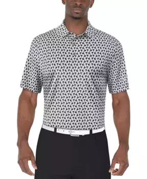 Мужская поло для гольфа с коротким рукавом и принтом тукана PGA TOUR, синий