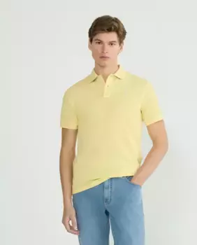 Мужская поло из пике с коротким рукавом Classic Fit Hackett, желтый