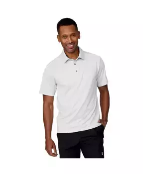 Мужская поло из пике с технологичной тканью Free Country, белый