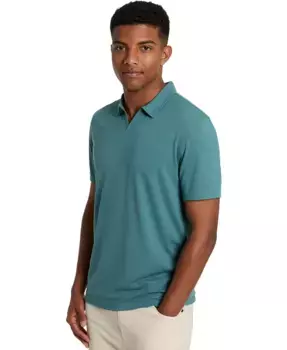 Мужская поло Johnny Collar Kenneth Cole, синий