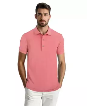 Мужская поло Performance с микро-полосками Scott Barber, фиолетовый