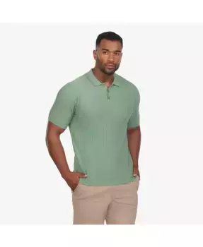 Мужская поло с фактурной вязкой Vustra, зеленый