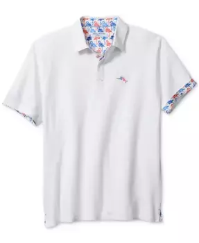 Мужская поло с коротким рукавом Flamingo Mingle 5 O'clock Tommy Bahama, белый