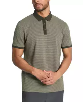 Мужская поло с текстурной вязкой Slim-Fit 4-Way Stretch Kenneth Cole, зеленый
