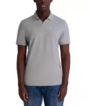 Мужская поло с воротником Johnny Core KARL LAGERFELD PARIS, серый