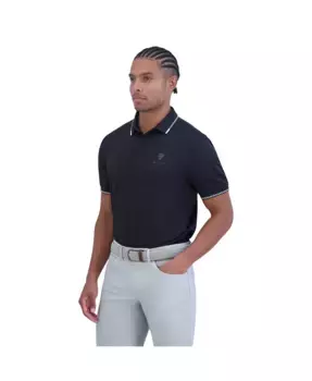 Мужская поло спортивного кроя Checker Rib Tech Pique Ben Sherman, черный