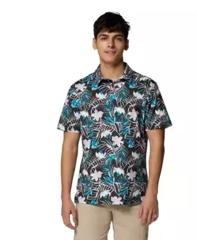 Мужская поло Super Slack Tide II с эластичной тканью Columbia, черный