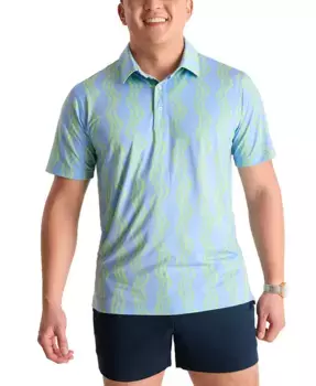 Мужская поло The Wavy Daze Performance Chubbies, синий