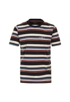 Мужская полосатая футболка CASAMODA, темно-синий