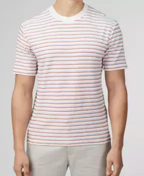 Мужская полосатая футболка с коротким рукавом Loopback Ben Sherman, мультиколор