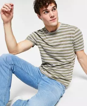 Мужская полосатая футболка slub, созданная для macy's INC International Concepts, мульти