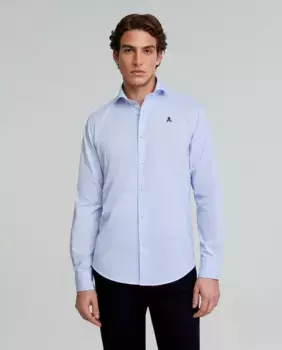 Мужская полосатая хлопковая рубашка Scalpers, мультиколор