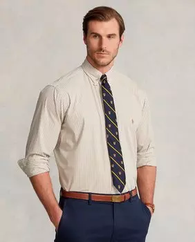 Мужская полосатая рубашка обычного кроя больших размеров Polo Ralph Lauren