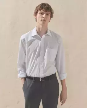 Мужская поплиновая рубашка Dustin, белый