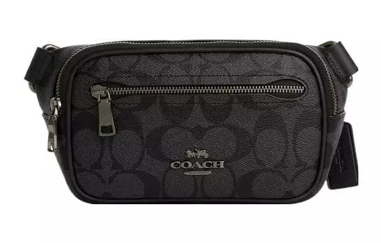 Мужская поясная сумка COACH с ремнем, Подарочная коробка (базовый набор + подарочная коробка с желтым счетчиком)