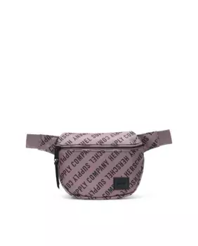 Мужская поясная сумка из розовой ткани с буквами и регулируемым контрастным ремешком Herschel, цвет Rosa