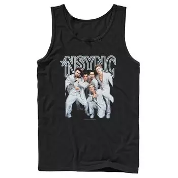 Мужская портретная майка Nsync для группового снимка Licensed Character
