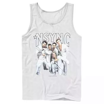Мужская портретная майка Nsync для группового снимка Licensed Character