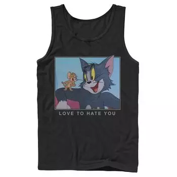 Мужская портретная майка Tom And Jerry Love To Hate You Licensed Character