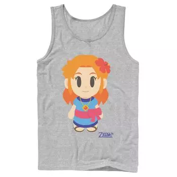 Мужская портретная майка в стиле аватара Nintendo Legend Of Zelda Links Awakening Marin Licensed Character