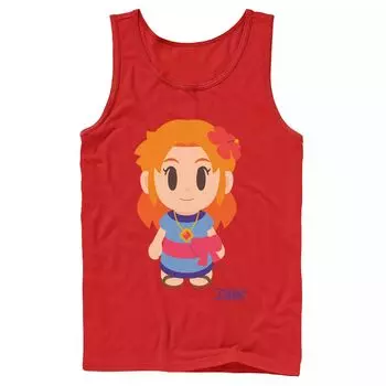 Мужская портретная майка в стиле аватара Nintendo Legend Of Zelda Links Awakening Marin Licensed Character